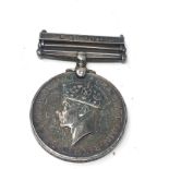 GV.1 Naval general service medal malaya bar to r.m128942 r.s marshall mne royal marines