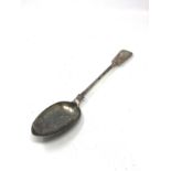 Victorian silver serving spoon