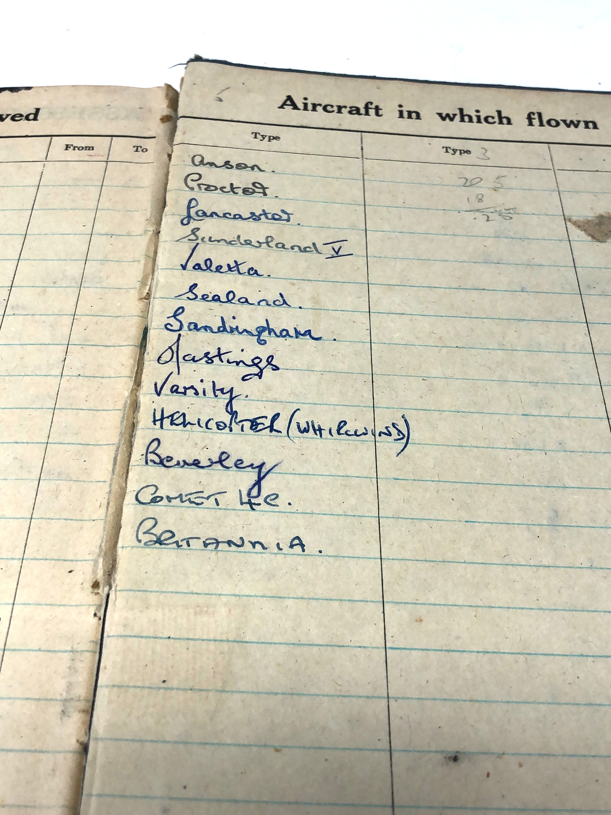 3 raf logbooks relating to sgt w.e mawson + tacs magazines logbooks first entyry 3/4/52 last 27/7/70 - Image 12 of 12