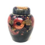 large early Moorcroft Pomegranate ginger jar measures approx 25cm tall by 18cm diameter overall good