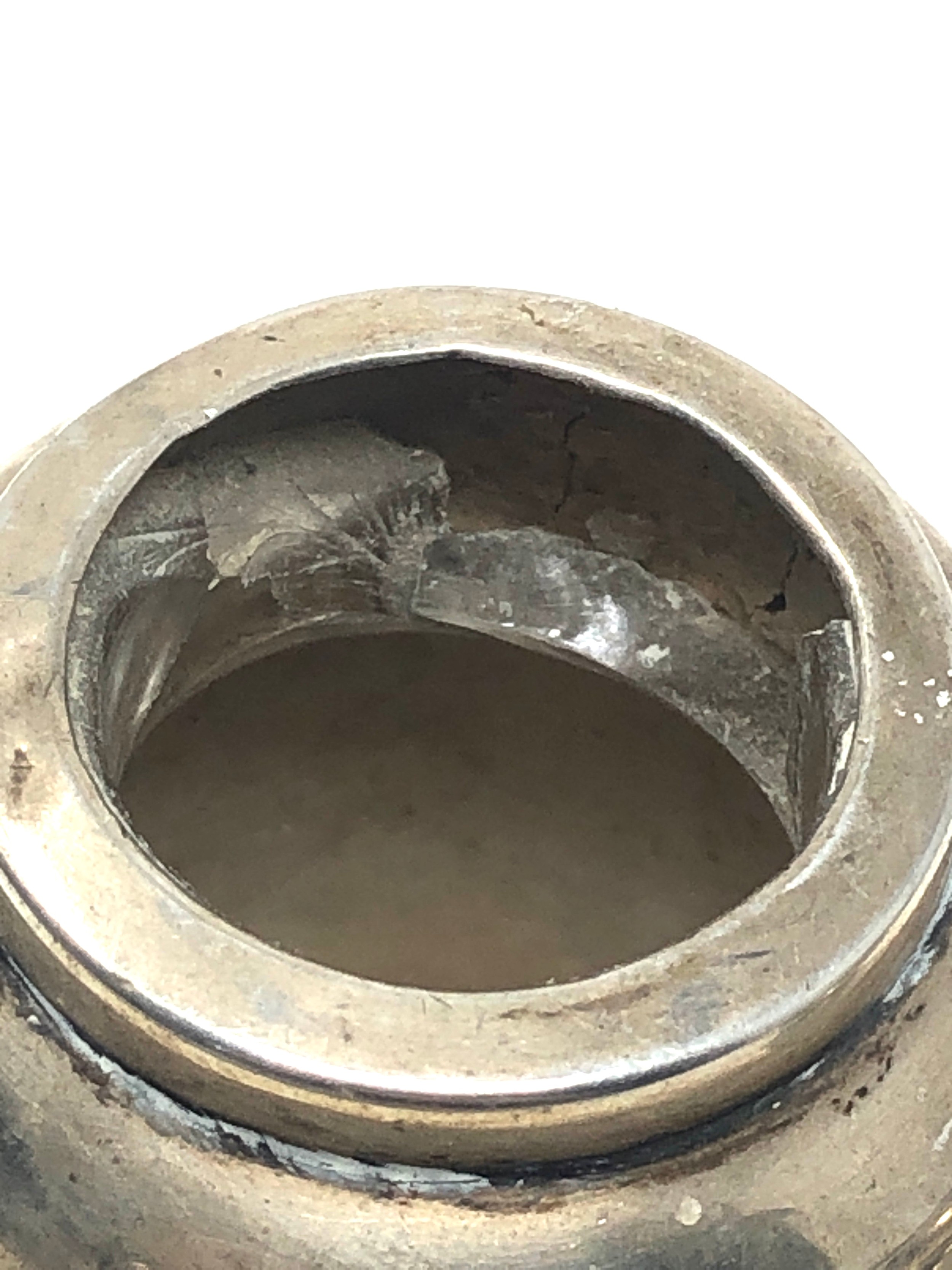 silver scent bottle damage to glass interior as shown - Image 2 of 3