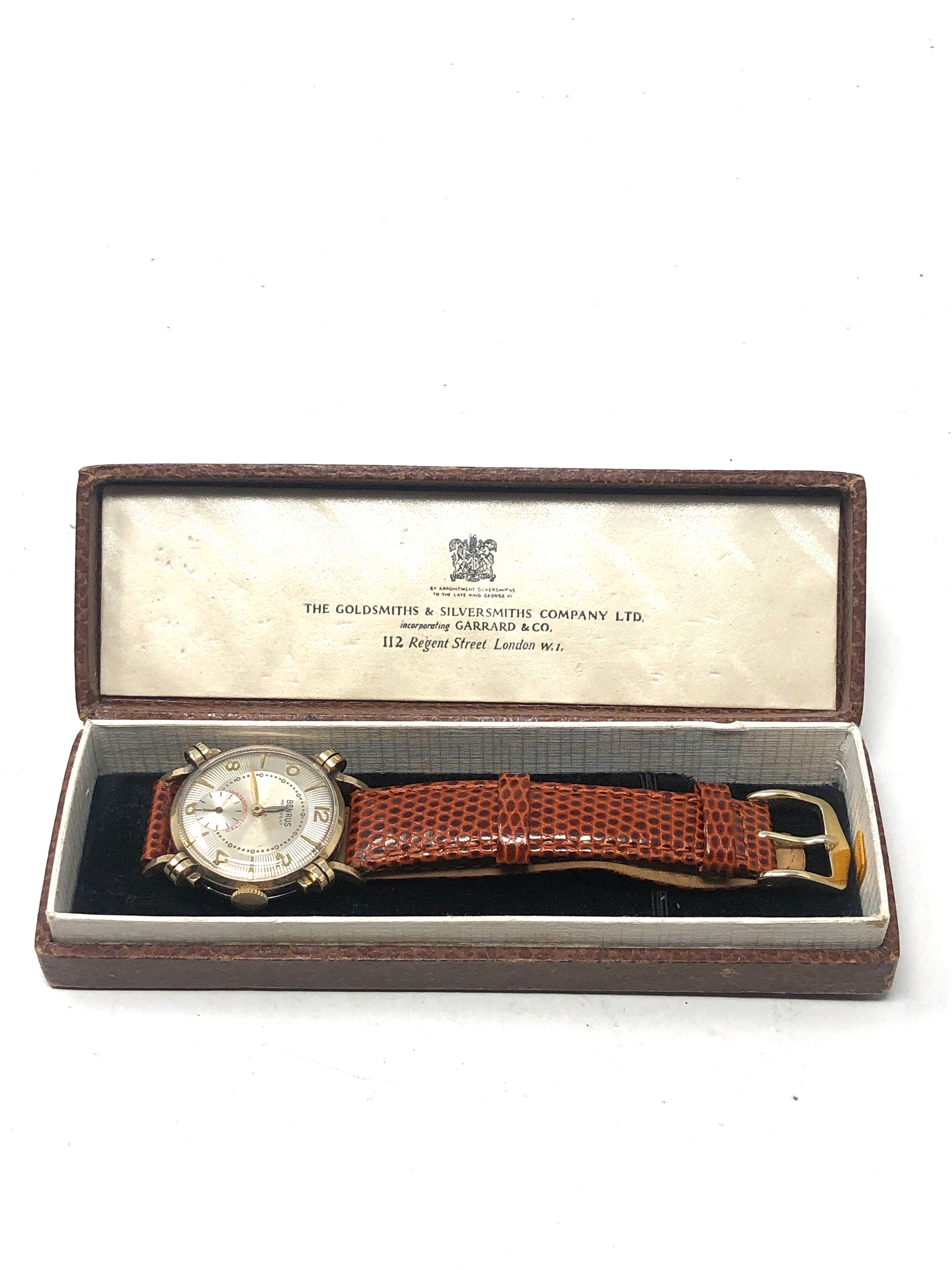 Vintage Benrus gents wristwatch the watch is ticking