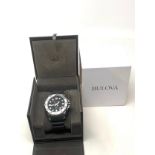 Boxed Gents 300m divers Bulova sea king quartz wristwatch the watch is ticking