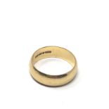 18ct gold wedding band 3.5g