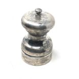 silver pepper grinder London silver hallmarks height 9.5cm