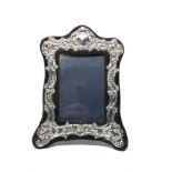 Vintage silver picture frame measures approx 21cm by 16cm London silver hallmarks