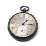 Antique silver dial fusee pocket watch by john forrest london the watch is not ticking no glass