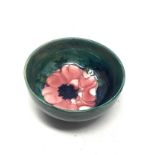 Moorcroft bowl measures approx 11cm dia height 5.5cm overall good condition