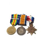 ww1 trio medals with oakleaf to 505 spr c.schutz r.e