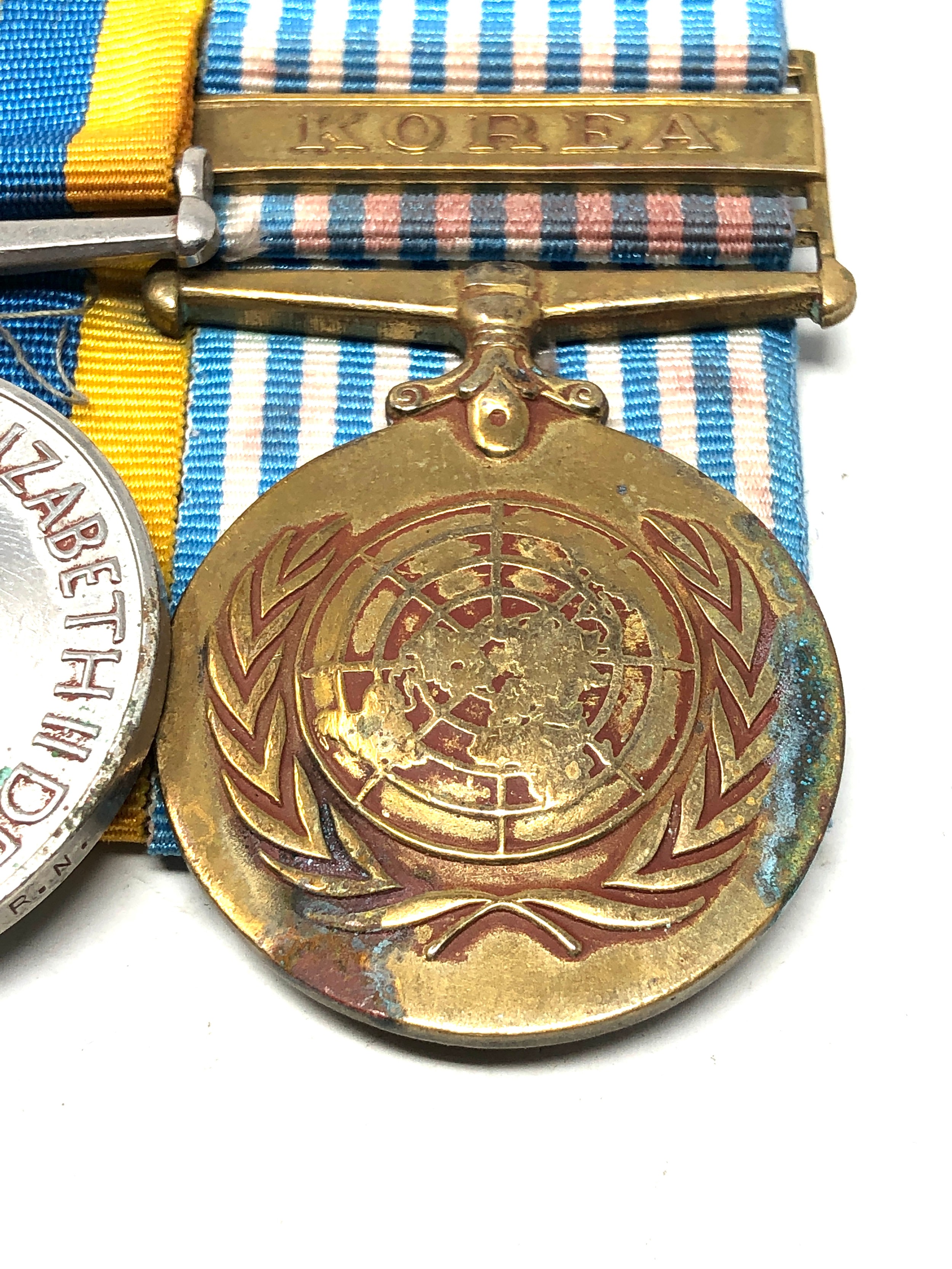 ER.11 mounted Korea medal pair to a/s .lt A.E THOMPSON R.N - Image 3 of 4