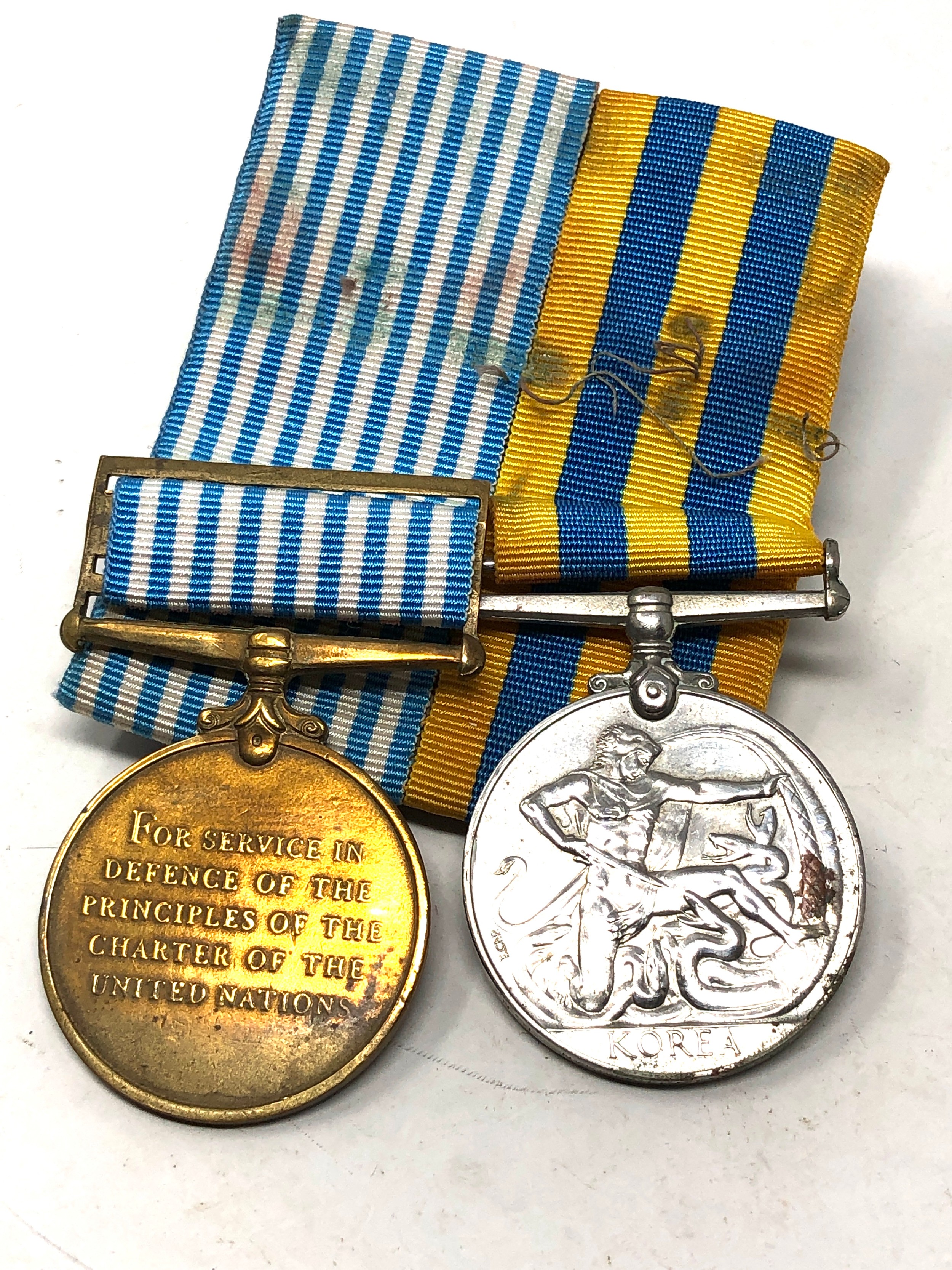 ER.11 mounted Korea medal pair to a/s .lt A.E THOMPSON R.N - Image 4 of 4