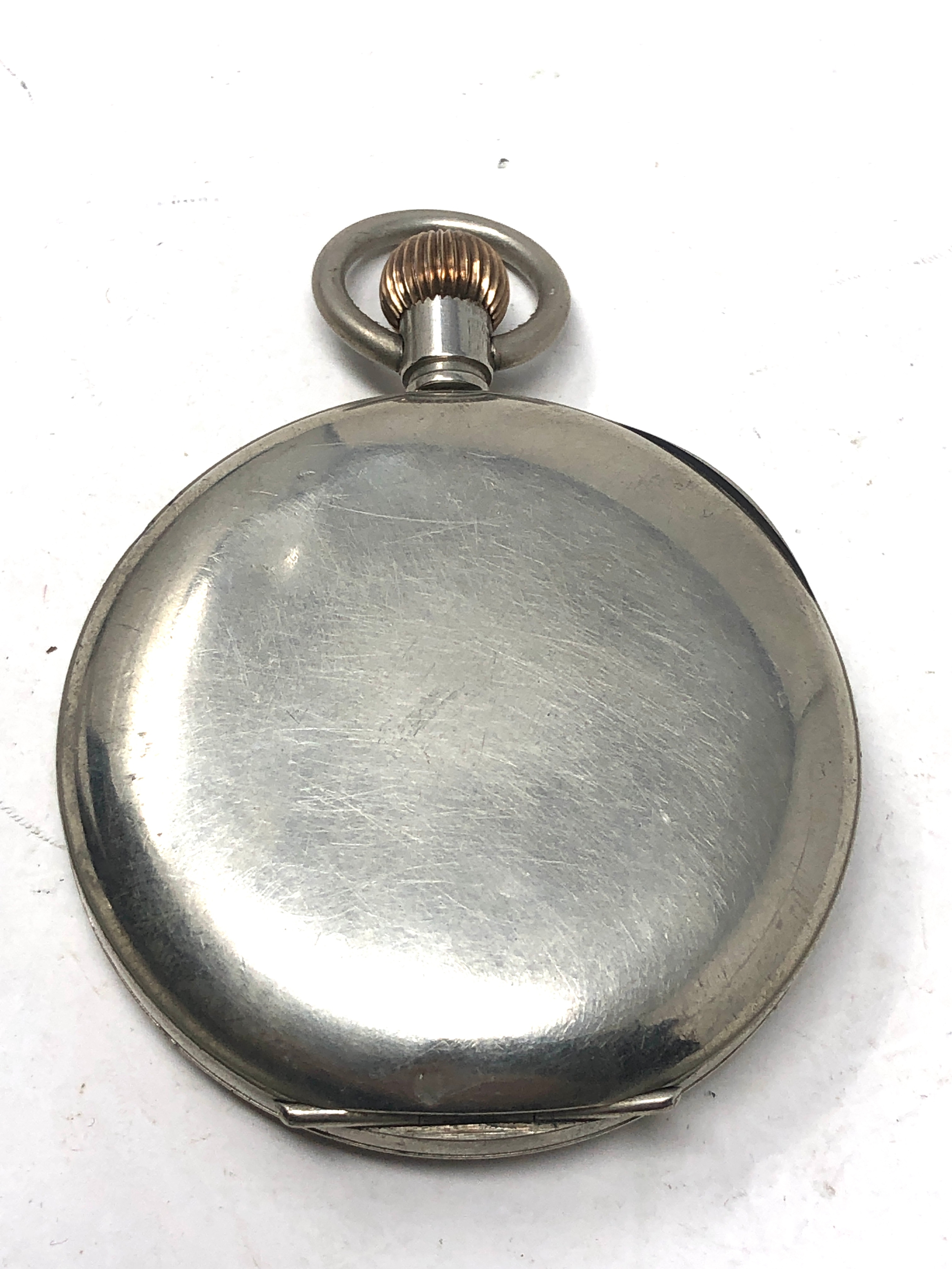 Antique open face pocket watch omega the watch is not ticking - Image 2 of 3