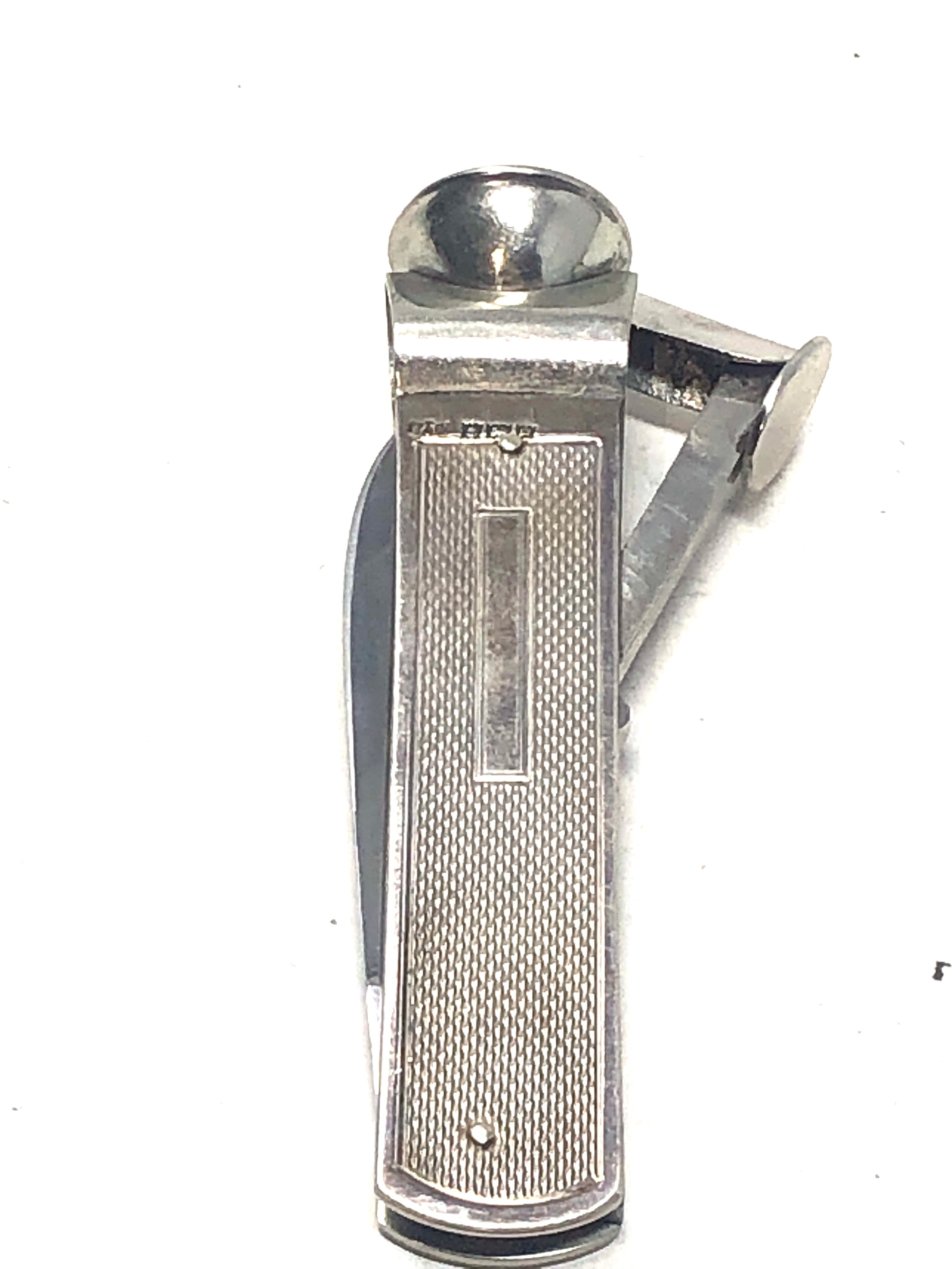 vintage silver cigar cutter pen knife birmingham silver hallmark