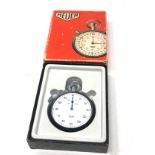 Heuer sixty second stopwatch boxed the watch is ticking