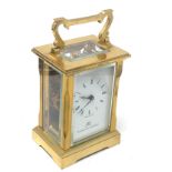 Brass carriage clock boodle & dunthorne the clock is ticking