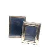 2 vintage silver picture frames largest measures approx 20.cm by 15cm