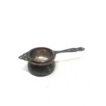 Vintage silver tea strainer & bowl Birmingham silver hallmarks