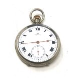 Antique open face pocket watch omega the watch is not ticking