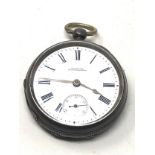 Antique silver open face pocket watch waltham the watch is not ticking