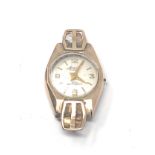 ladies 9ct gold accurist wrist watch head only for spares gold weight 2.9g