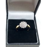 9ct gold diamond ring weight 2.2g