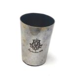 Antique continental silver beaker