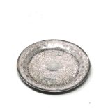 Asian silver dish measures approx 12cm dia xrt tested as 900 grade silver