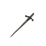 Robert allison scottish silver sword measures approx 14cm long