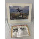 Operation irma spitfire print by Mark Postlewaithe Limited edition 504/ 1250, signed, measures