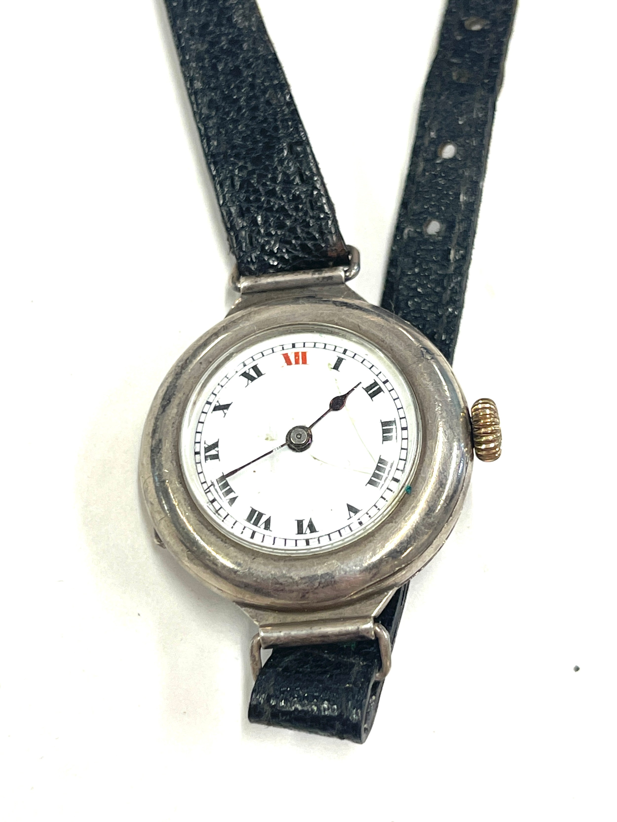 WW1 military style trench watch by Buren, untested