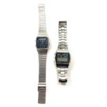 Vintage Seiko A128-5000 Japan LCD mens wristwatch, Vintage Seiko alarm chronograph wristwatch,