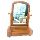 Victorian 1 drawer toilet mirror 20.5 inches tall