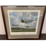 Hurricanes from Kenley framed print by Micheal turner, signed, limited edition 380/850 measures