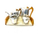 Vintage Picquot stainless steel tea set