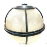Vintage out door light, measures approx 20 inches tall 21 inches diameter