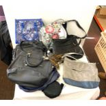 Selection of assorted handbags