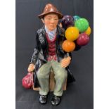 Royal Doulton the balloon man figure HN1954, over all good condition