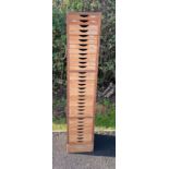 32 drawer multi draw measures approx 59 inches tall, 12 inches wide 13 inches depth
