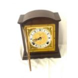 Vintage 2 keyhole Garrard and Co Elliott mantel clock, untested