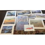 Large selection of spitfire prints, some signed
