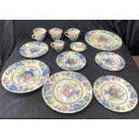 Selection of vintage masons ironstone pottery, Strathmore