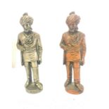 2 Heavy Indian figurines height approx 6 inches