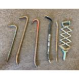 Selection of assorted crowbars