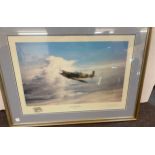 Reach for the skies framed print by Robert Taylor, signed, measures approx 21 inches by 29 inches