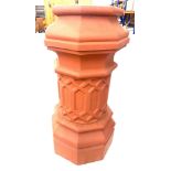 Plastic ornamental chimney pot, measures approx 32 inches tall