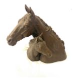 Vintage horse and foul figure by J.Rynhart measures approx 7 inches by 9 inches