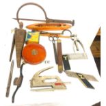 Selection of woodworking tools