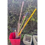 Selection of gardening tools