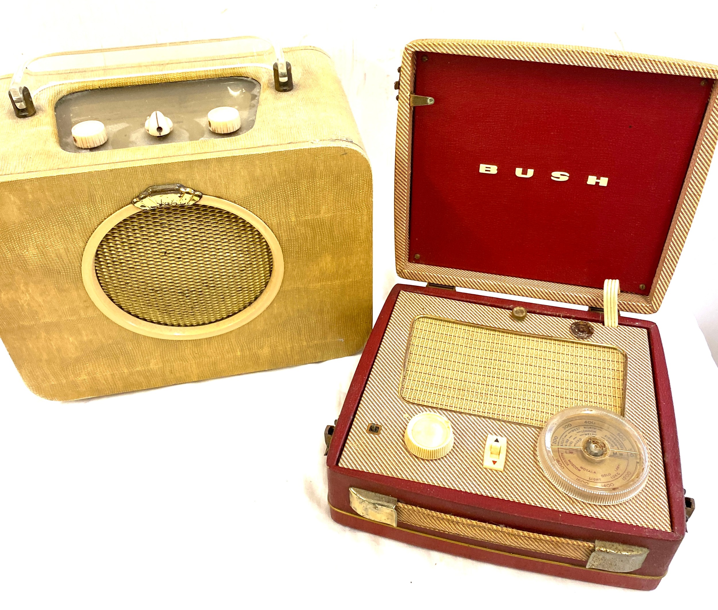 Two retro sky queen radios