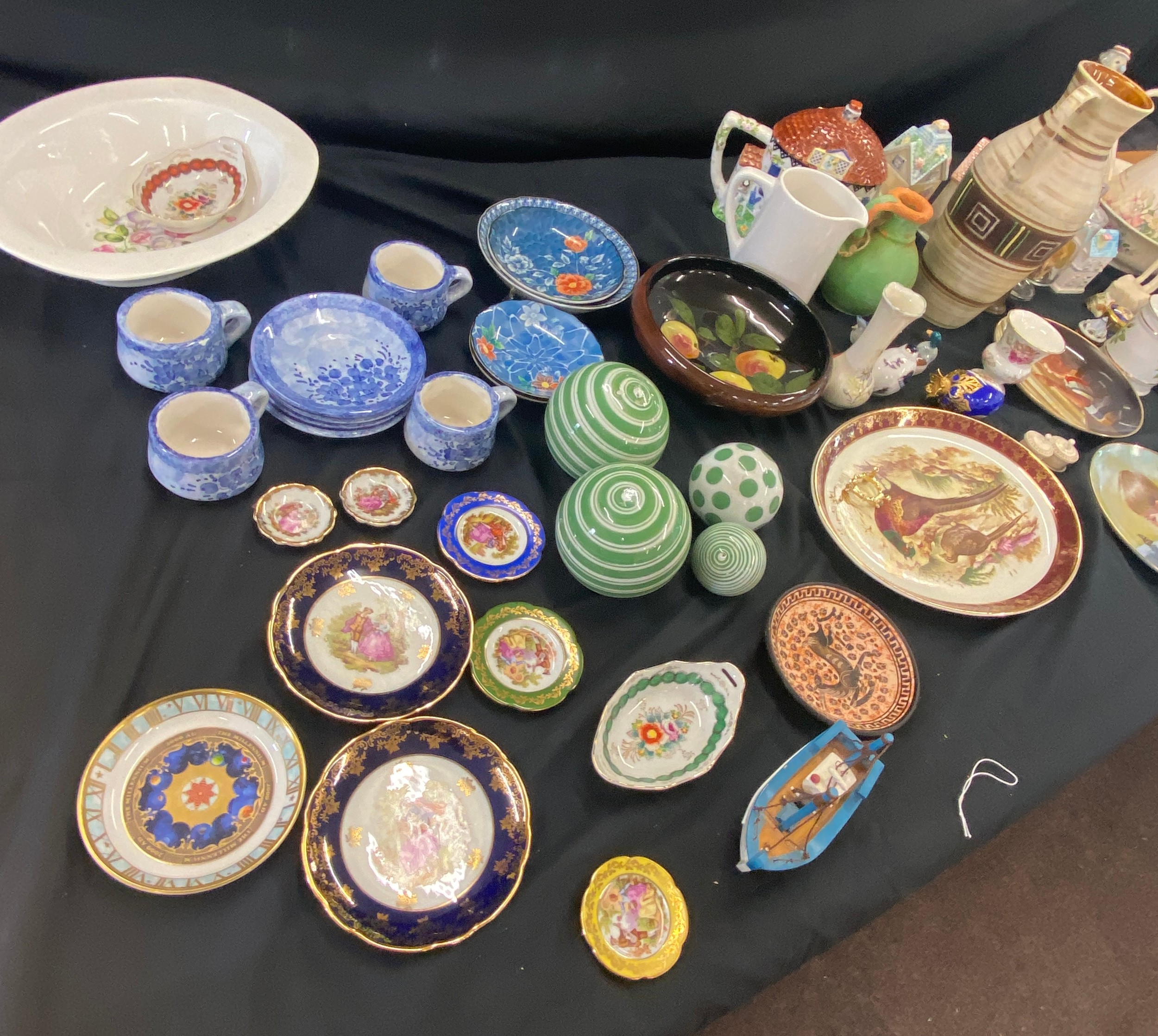 Large selection of assorted pottery to include collectors plates, vases, teapots etc - Image 2 of 5